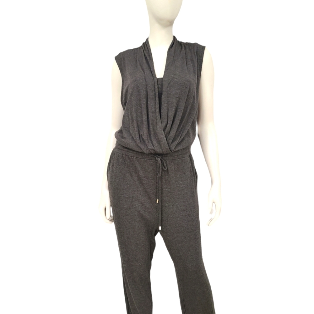 New with Tags Gray Jersey Jumpsuit Size Xl
